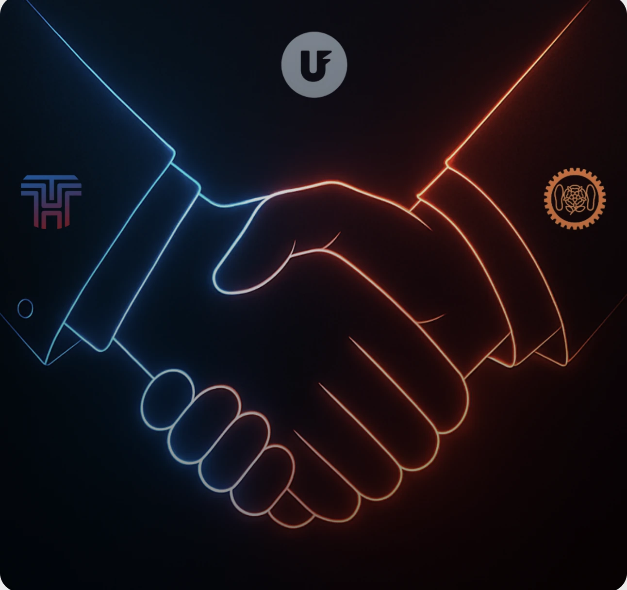 Ultrafoam partnership handshake artwork